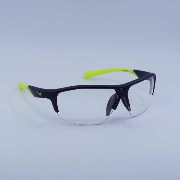Nike RUN X2 D 457 Sunglasses Matte Obsidian Shield Frame, Volt Lenses - Picture 4 of 10